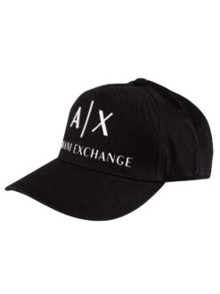 Armani Exchange Baseball Hat - Black/White