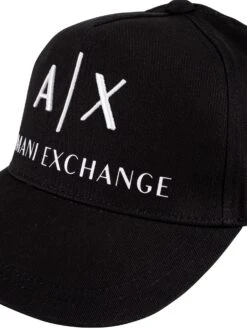Armani Exchange Baseball Hat - Black/White 12 Armani Exchange Baseball Hat - Black/White -Standout Fashion Shop 44407f