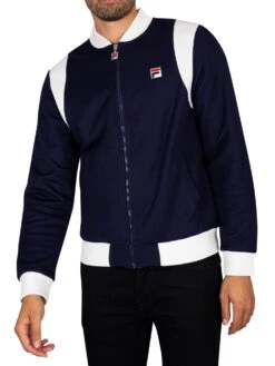 Fila Colton Bomber Jacket - Navy/Egret