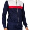 Fila Nash Colourblock Track Jacket - Navy/Egret/Red