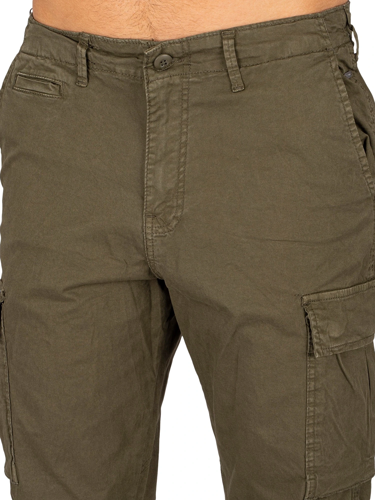 Jack & Jones Ace Tucker Loose Cargo Trousers - Olive Night 5 Jack & Jones Ace Tucker Loose Cargo Trousers - Olive Night - Image 5