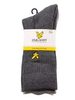 Lyle & Scott 3 Pack Hamilton Sport Socks - Dark Grey/Grey/Light Grey 11 Lyle & Scott 3 Pack Hamilton Sport Socks - Dark Grey/Grey/Light Grey -Standout Fashion Shop 44723f