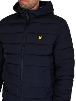 Lyle & Scott Lightweight Puffer Jacket - Dark Navy -Standout Fashion Shop 44737d