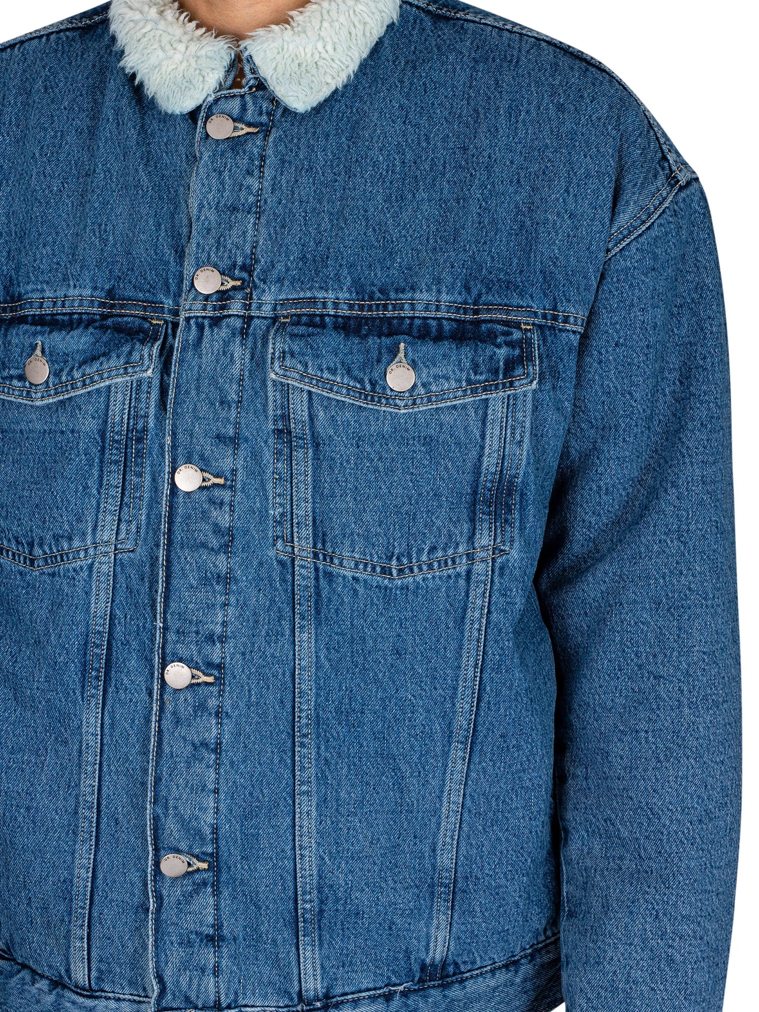 Dr. Denim Eno Pile Denim Jacket - Blue Jay Mid Retro 5 Dr. Denim Eno Pile Denim Jacket - Blue Jay Mid Retro - Image 5