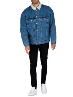 Dr. Denim Eno Pile Denim Jacket - Blue Jay Mid Retro 14 Dr. Denim Eno Pile Denim Jacket - Blue Jay Mid Retro -Standout Fashion Shop 44862g