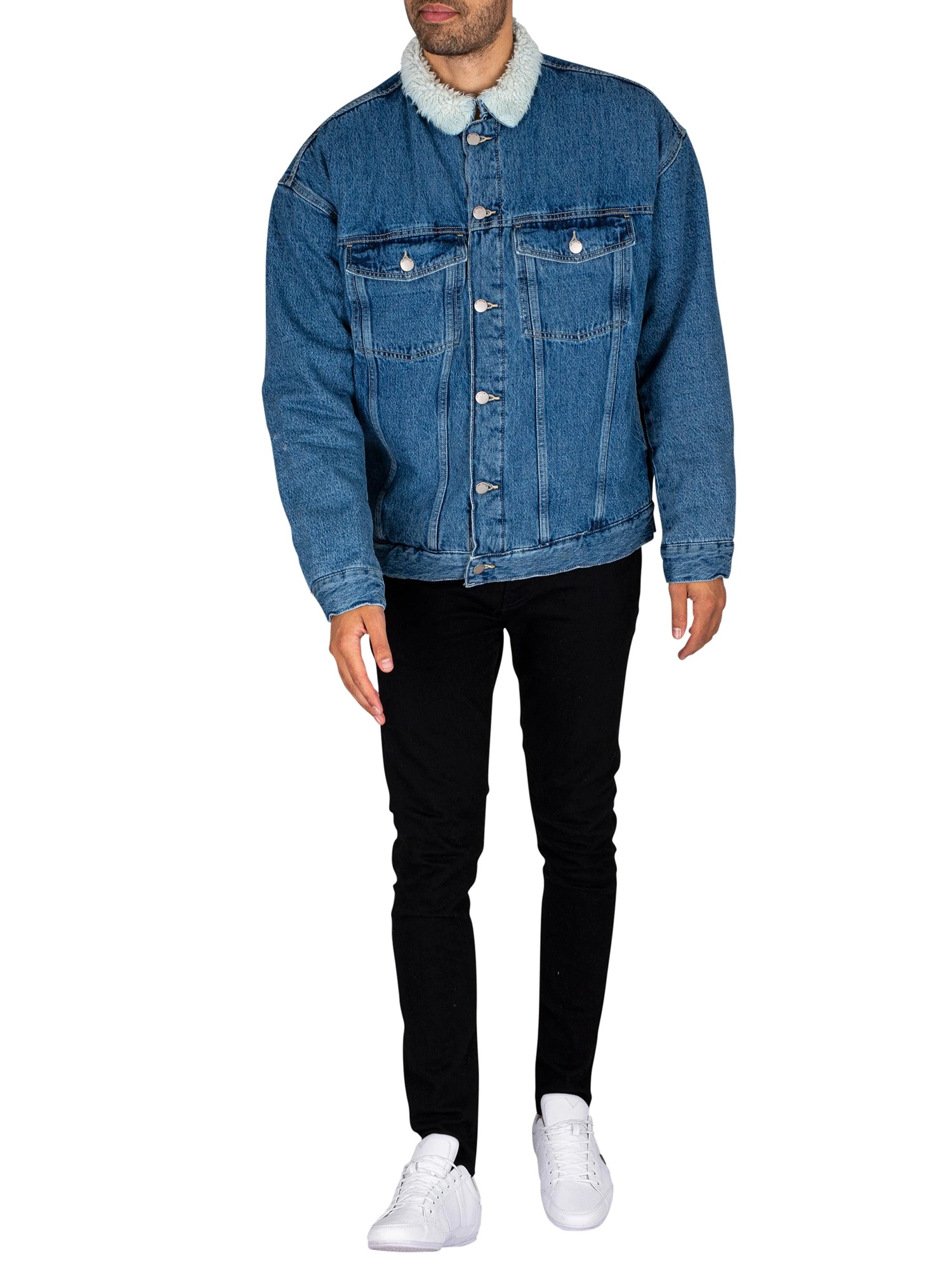 Dr. Denim Eno Pile Denim Jacket - Blue Jay Mid Retro 7 Dr. Denim Eno Pile Denim Jacket - Blue Jay Mid Retro - Image 7