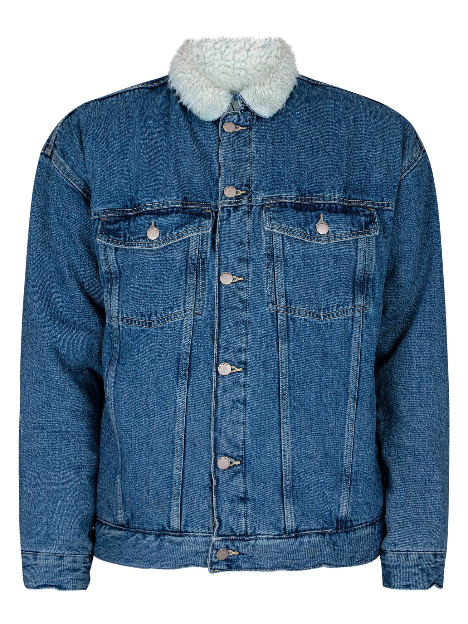 Dr. Denim Eno Pile Denim Jacket - Blue Jay Mid Retro 8 Dr. Denim Eno Pile Denim Jacket - Blue Jay Mid Retro - Image 8