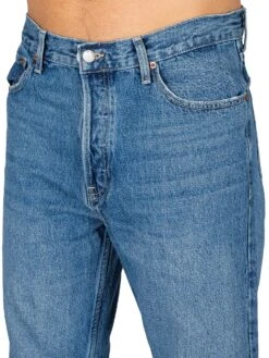 Dr. Denim Rush Regular Tapered Jeans - Blue Jay Mid Worn -Standout Fashion Shop 44863e