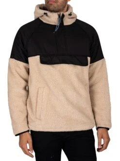 KnowledgeCotton Apparel Ted Oversized Anorak Jacket - Beige