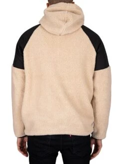 KnowledgeCotton Apparel Ted Oversized Anorak Jacket - Beige -Standout Fashion Shop 44904c