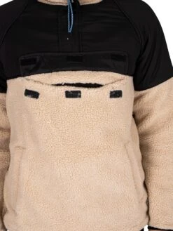 KnowledgeCotton Apparel Ted Oversized Anorak Jacket - Beige -Standout Fashion Shop 44904e