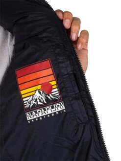 Napapijri Hornelen Puffer Jacket - Black -Standout Fashion Shop 44920f