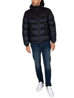 Napapijri Hornelen Puffer Jacket - Black -Standout Fashion Shop 44920g