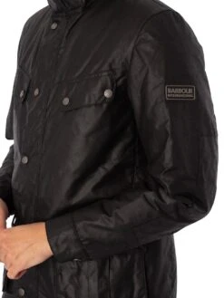 Barbour International Tourer Duke Wax Jacket - Black -Standout Fashion Shop 45005d