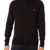 HUGO San Quintus Zip Knit - Black