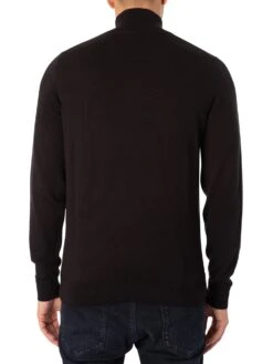 HUGO San Quintus Zip Knit - Black -Standout Fashion Shop 45091c