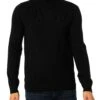 HUGO San Thomas Collar Knit - Black