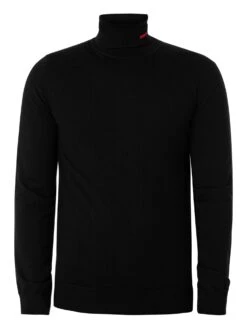 HUGO San Thomas Collar Knit - Black 11 HUGO San Thomas Collar Knit - Black -Standout Fashion Shop 45346f