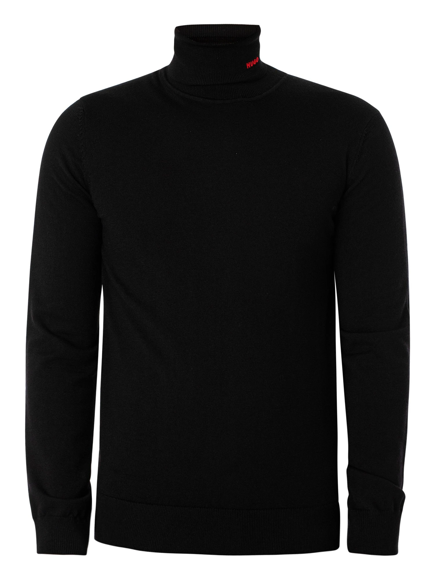 HUGO San Thomas Collar Knit - Black 6 HUGO San Thomas Collar Knit - Black - Image 6