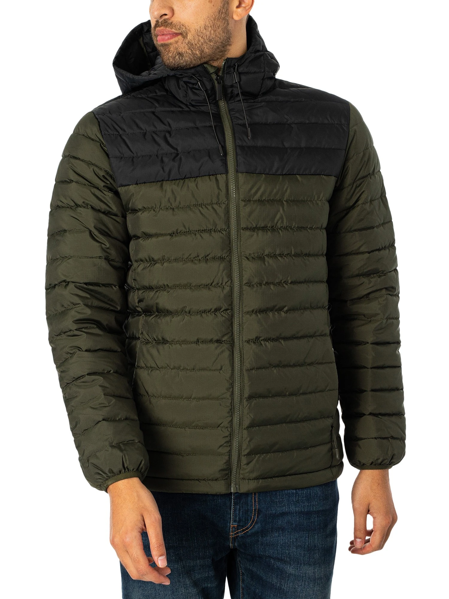 KnowledgeCotton Apparel Repreve Rib Stop Quilted Jacket - Forrest Night 1 KnowledgeCotton Apparel Repreve Rib Stop Quilted Jacket - Forrest Night