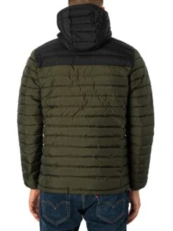 KnowledgeCotton Apparel Repreve Rib Stop Quilted Jacket - Forrest Night 9 KnowledgeCotton Apparel Repreve Rib Stop Quilted Jacket - Forrest Night -Standout Fashion Shop 45356c