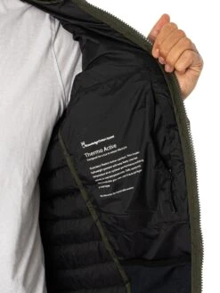 KnowledgeCotton Apparel Repreve Rib Stop Quilted Jacket - Forrest Night 11 KnowledgeCotton Apparel Repreve Rib Stop Quilted Jacket - Forrest Night -Standout Fashion Shop 45356e