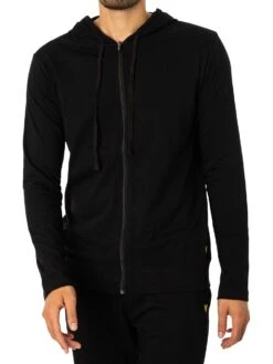 Lyle & Scott Earl Zip Hoodie Lounge Set - Black -Standout Fashion Shop 45371c