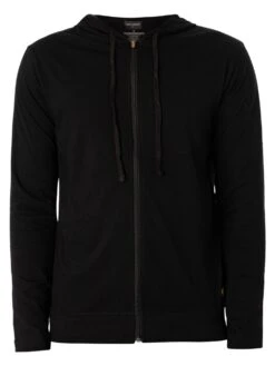 Lyle & Scott Earl Zip Hoodie Lounge Set - Black -Standout Fashion Shop 45371f
