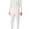 Lyle & Scott Earl Zip Hoodie Lounge Set - Antique White Marl