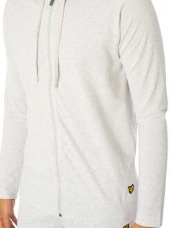 Lyle & Scott Earl Zip Hoodie Lounge Set - Antique White Marl -Standout Fashion Shop 45374e