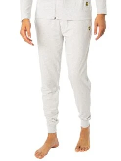 Lyle & Scott Earl Zip Hoodie Lounge Set - Antique White Marl -Standout Fashion Shop 45374h