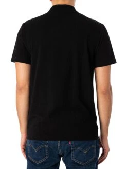 Lacoste Logo Regular Polo Shirt - Black -Standout Fashion Shop 45524c