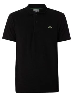 Lacoste Logo Regular Polo Shirt - Black -Standout Fashion Shop 45524e
