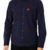 HUGO Evito Casual Slim Shirt - Dark Blue