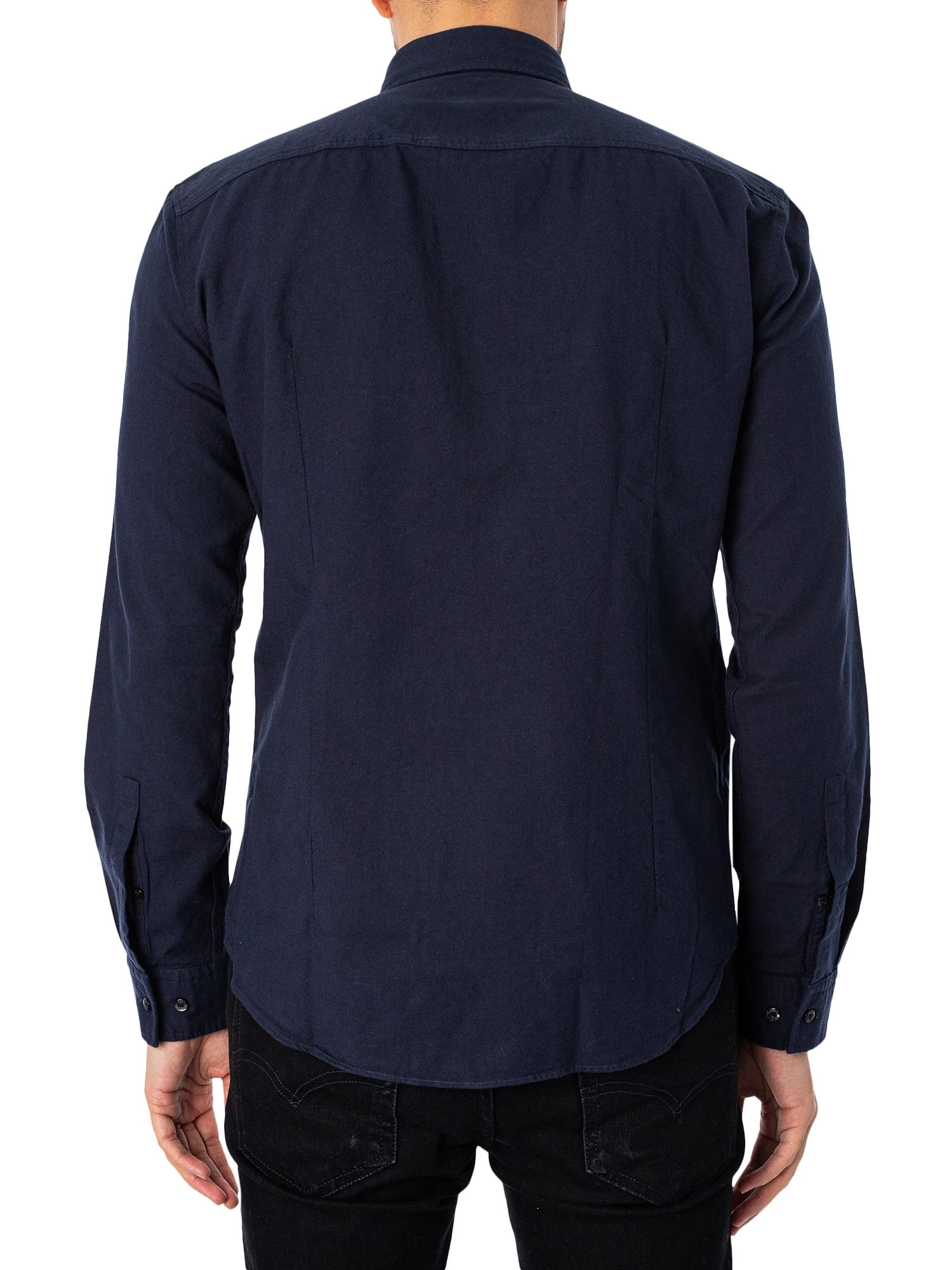 HUGO Evito Casual Slim Shirt - Dark Blue 3 HUGO Evito Casual Slim Shirt - Dark Blue - Image 3