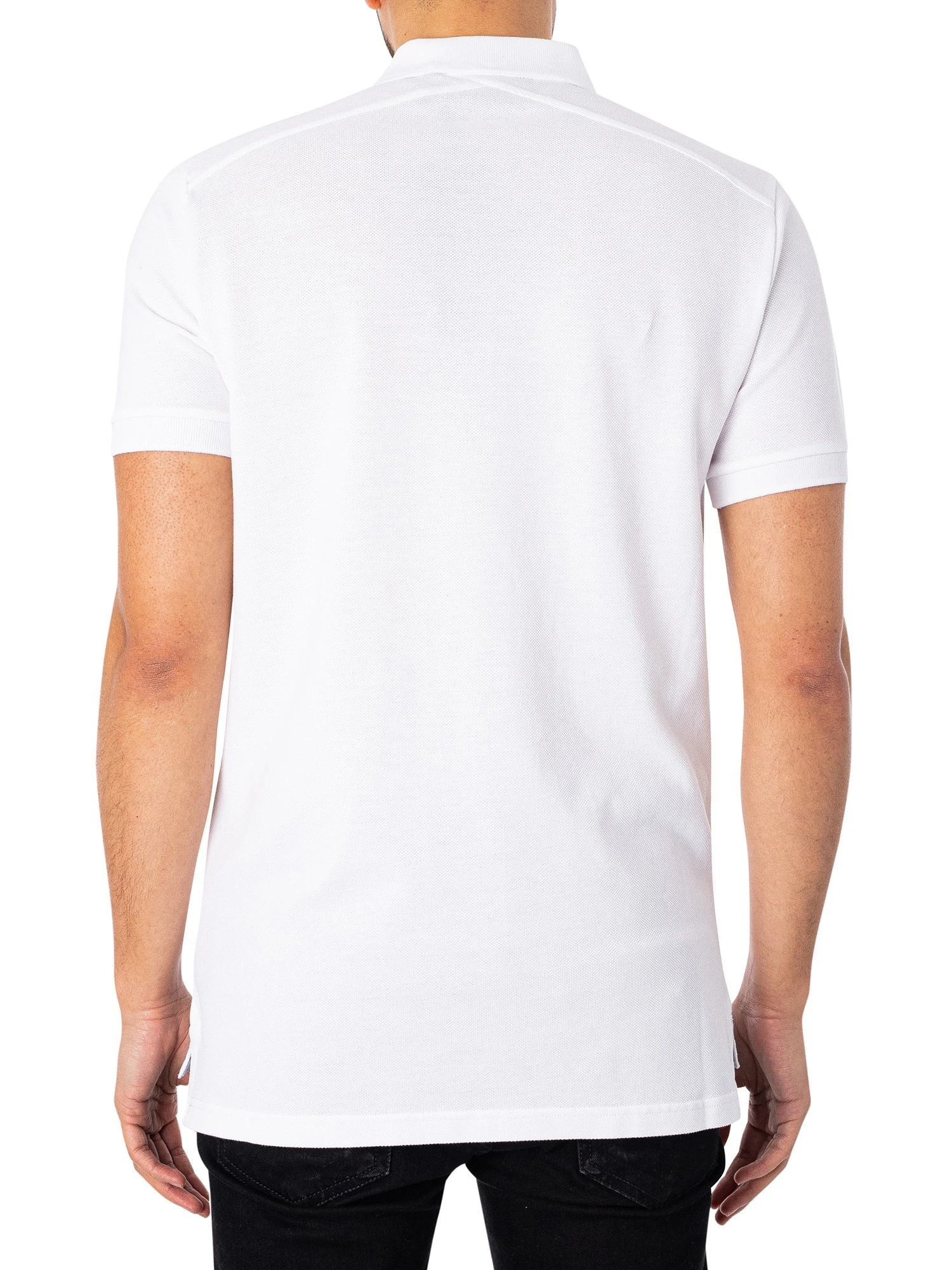 MA.STRUM Pique Polo Shirt - Optic White 3 MA.STRUM Pique Polo Shirt - Optic White - Image 3