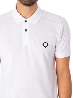 MA.STRUM Pique Polo Shirt - Optic White 8 MA.STRUM Pique Polo Shirt - Optic White -Standout Fashion Shop 45642d