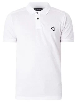 MA.STRUM Pique Polo Shirt - Optic White 9 MA.STRUM Pique Polo Shirt - Optic White -Standout Fashion Shop 45642e
