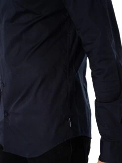 Armani Exchange Slim Logo Woven Shirt - Navy -Standout Fashion Shop 45696e