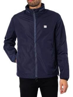Armani Exchange Woven Blouson Jacket - Navy Blazer