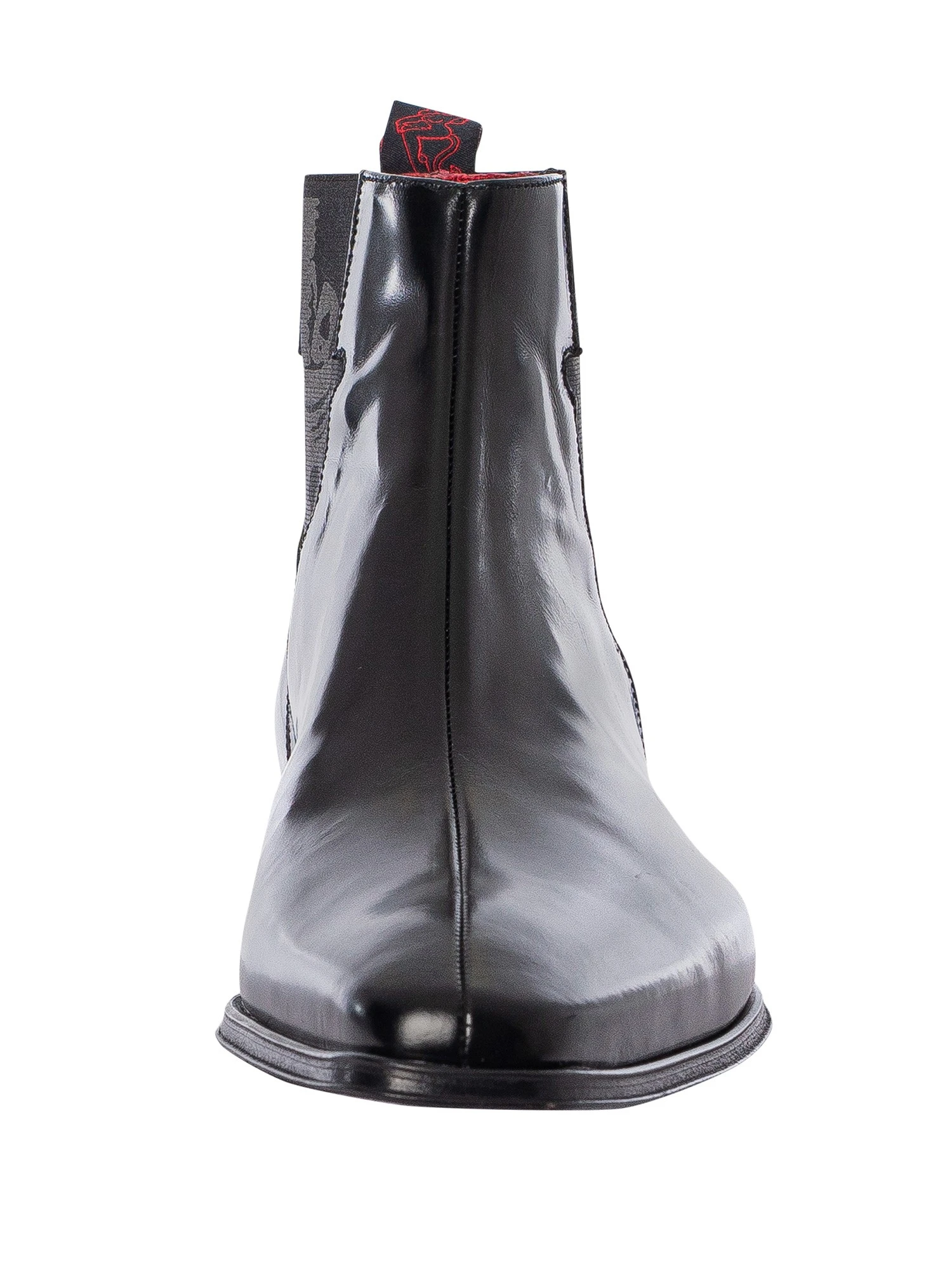 Jeffery West Skull Polished Leather Chelsea Boots - Black 4 Jeffery West Skull Polished Leather Chelsea Boots - Black - Image 4