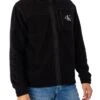 Calvin Klein Jeans Fleece Blocking Zip Jacket- Black