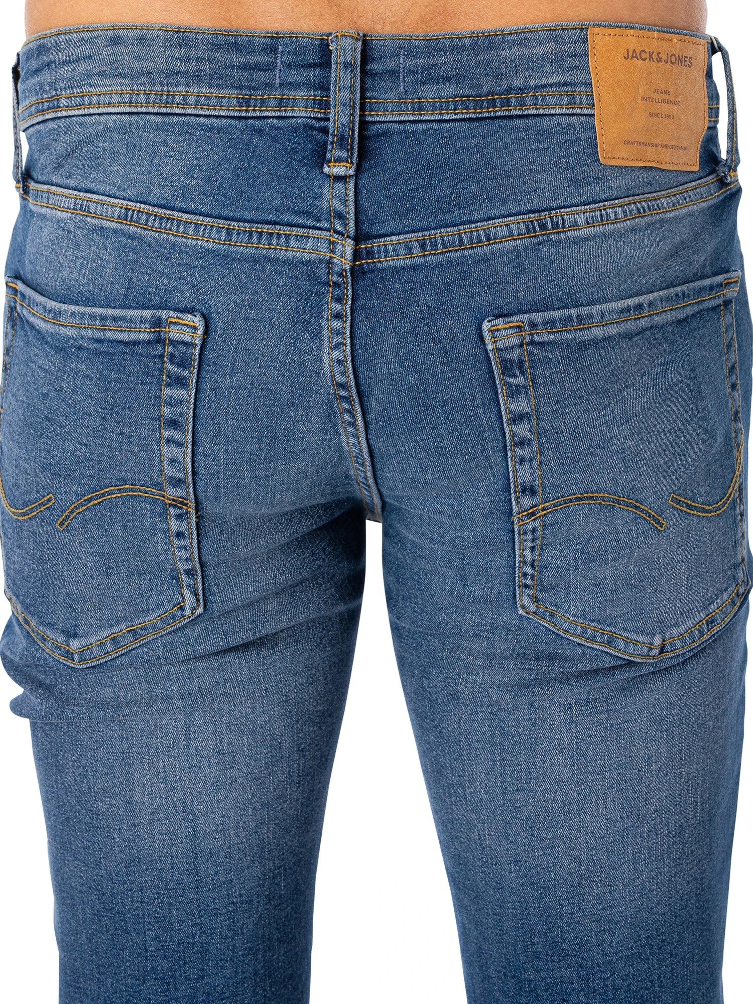 Jack & Jones Liam Original 031 Skinny Jeans - Blue Denim 4 Jack & Jones Liam Original 031 Skinny Jeans - Blue Denim - Image 4