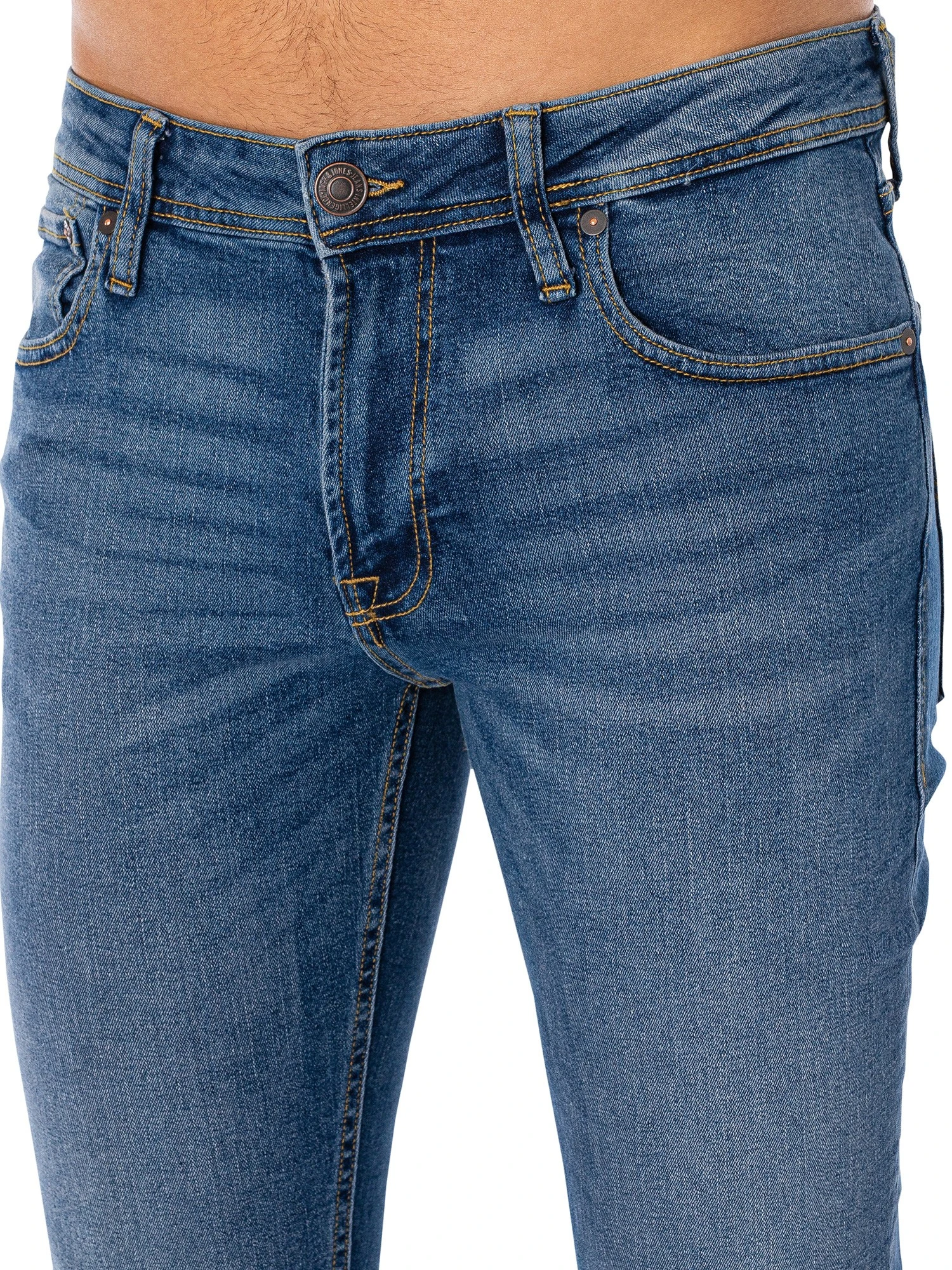Jack & Jones Liam Original 031 Skinny Jeans - Blue Denim 5 Jack & Jones Liam Original 031 Skinny Jeans - Blue Denim - Image 5