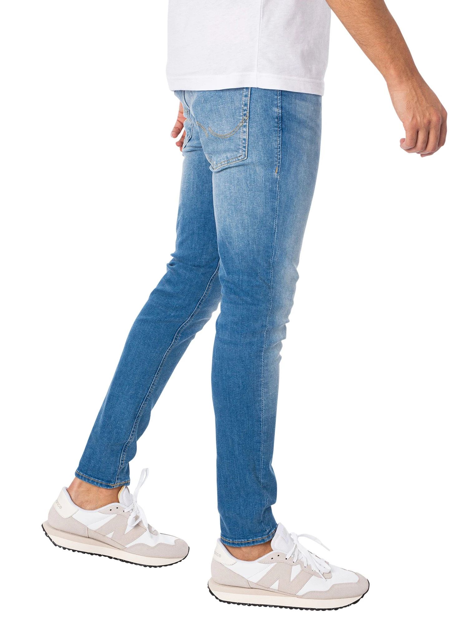 Jack & Jones Liam Original 314 Skinny Jeans - Blue Denim 2 Jack & Jones Liam Original 314 Skinny Jeans - Blue Denim - Image 2