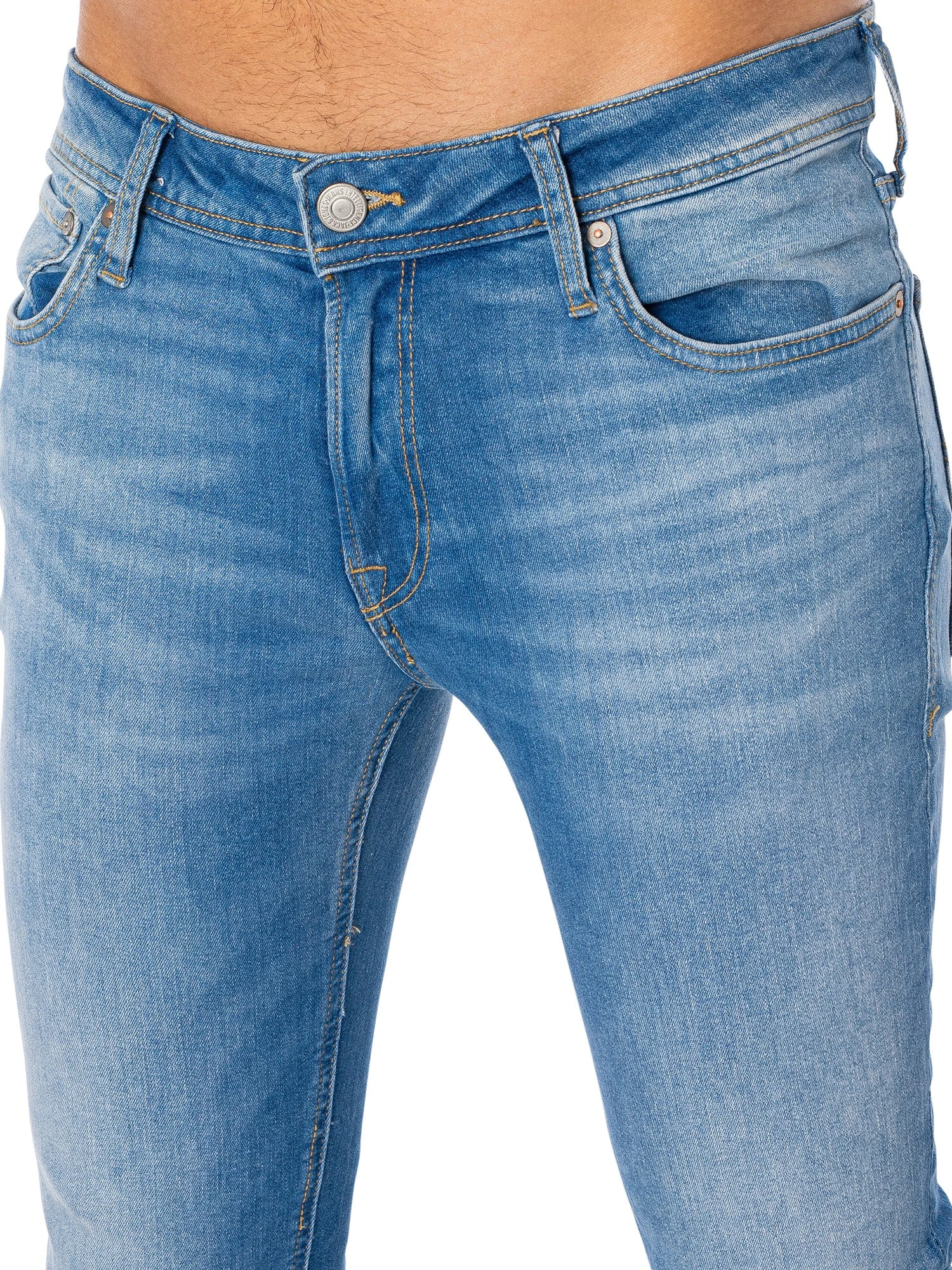 Jack & Jones Liam Original 314 Skinny Jeans - Blue Denim 5 Jack & Jones Liam Original 314 Skinny Jeans - Blue Denim - Image 5