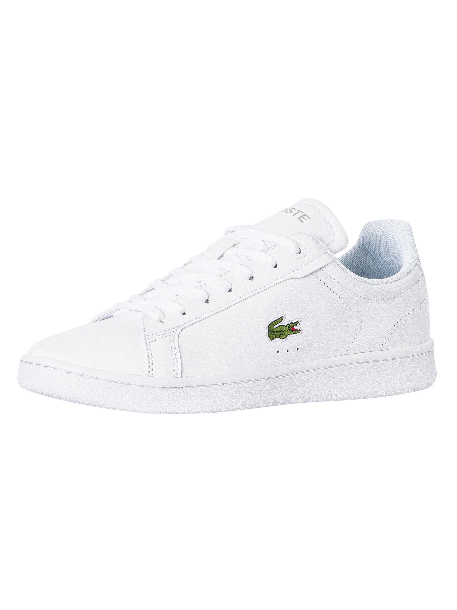Lacoste Carnaby Pro BL23 1 SMA Leather Trainers - White/White 1 Lacoste Carnaby Pro BL23 1 SMA Leather Trainers - White/White
