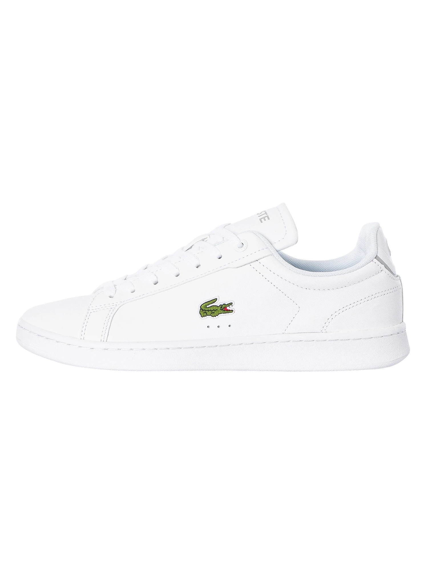 Lacoste Carnaby Pro BL23 1 SMA Leather Trainers - White/White 2 Lacoste Carnaby Pro BL23 1 SMA Leather Trainers - White/White - Image 2