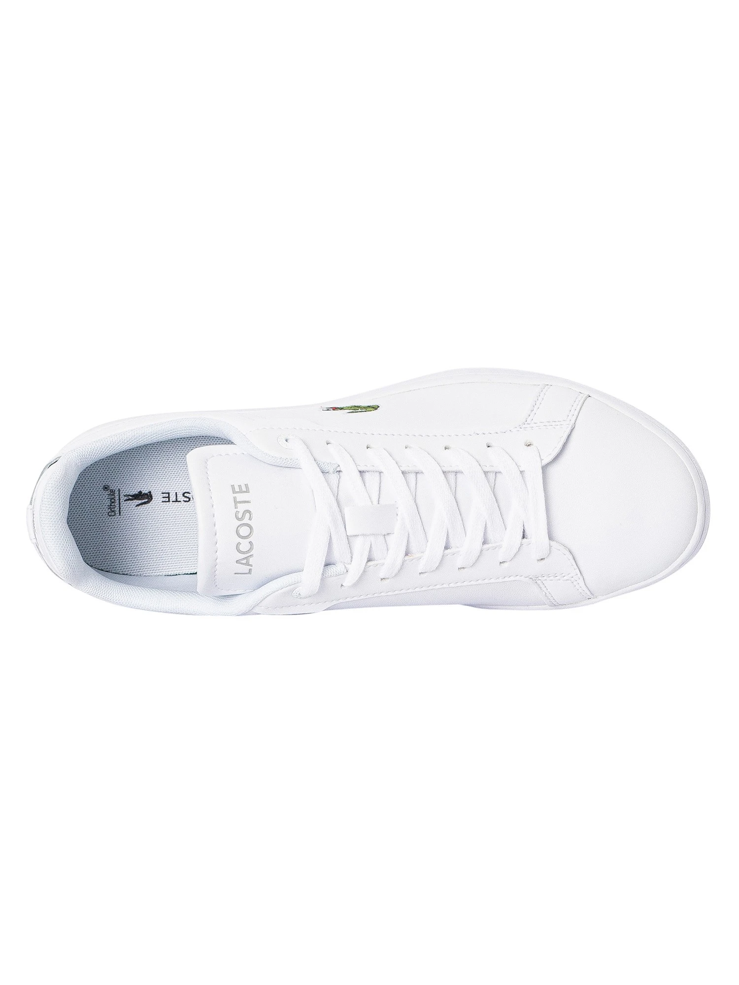Lacoste Carnaby Pro BL23 1 SMA Leather Trainers - White/White 6 Lacoste Carnaby Pro BL23 1 SMA Leather Trainers - White/White - Image 6