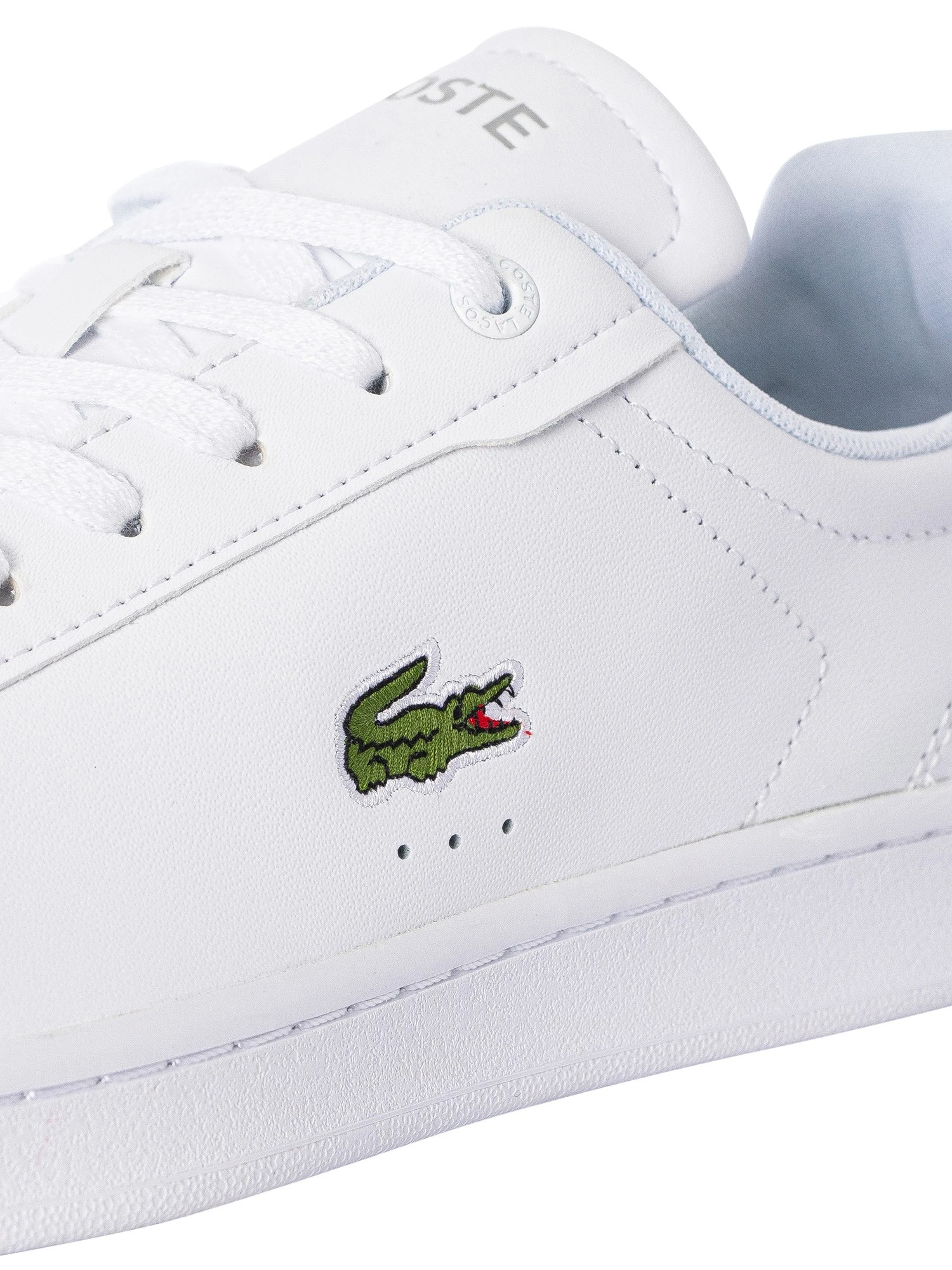 Lacoste Carnaby Pro BL23 1 SMA Leather Trainers - White/White 8 Lacoste Carnaby Pro BL23 1 SMA Leather Trainers - White/White - Image 8